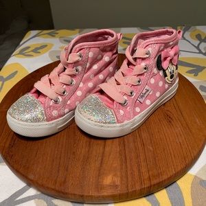 Pink Minnie Mouse high tops